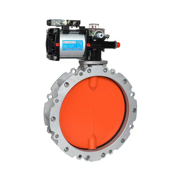 Dust Butterfly Valve (Pneumatic / Pneumatic Actuated)