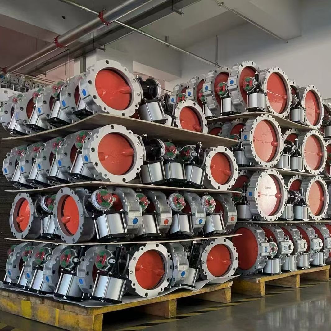 Dust Butterfly Valve (Pneumatic / Pneumatic Actuated)
